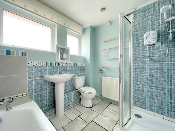 Bathroom with separate shower
