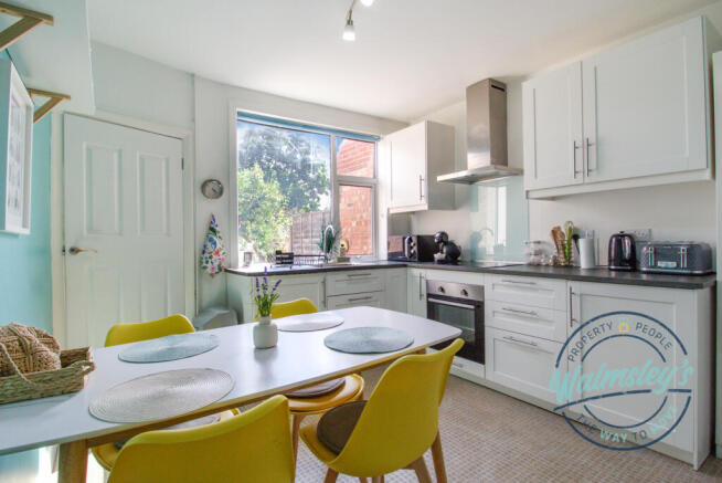 Kitchen dining room from hallway