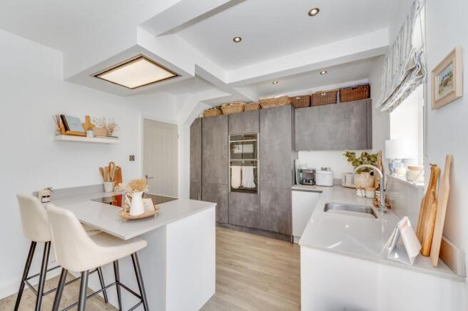 KITCHEN, DINER AND LIVING ROOM