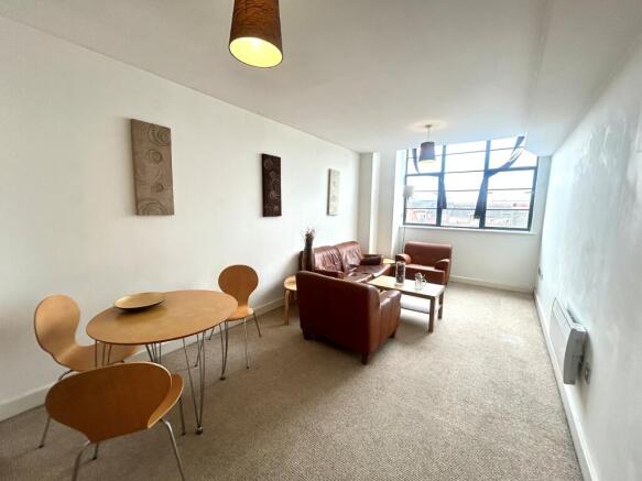 living area/open kitchen