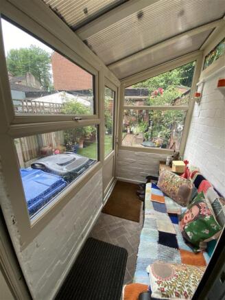 Rear porch: