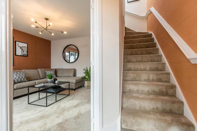 A welcoming entrance that sets a soft, calming first impression