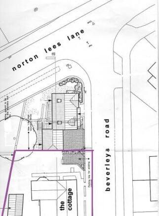 Site plan showing total area