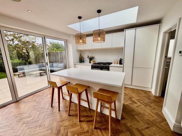 Dining Kitchen with Family Area