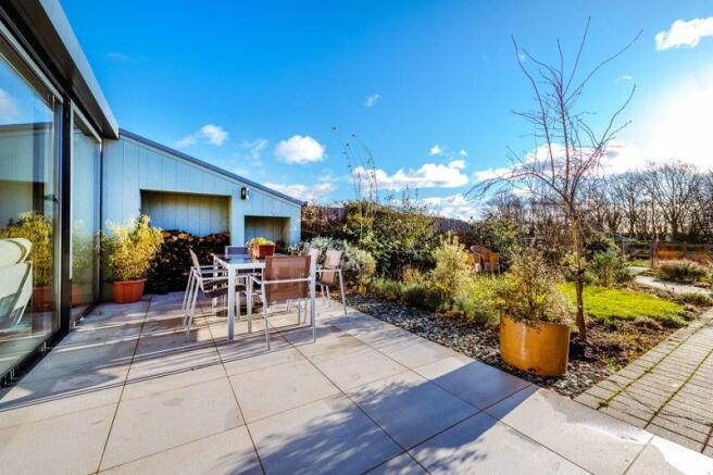 Rear patio area