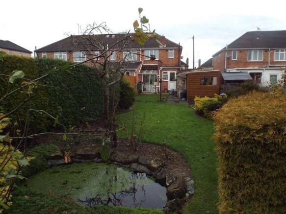 Rear with pond