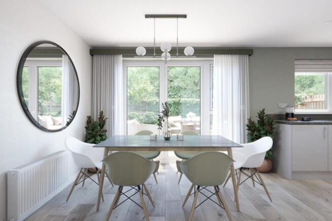 French doors leading to the rear garden, perfect for entertaining
