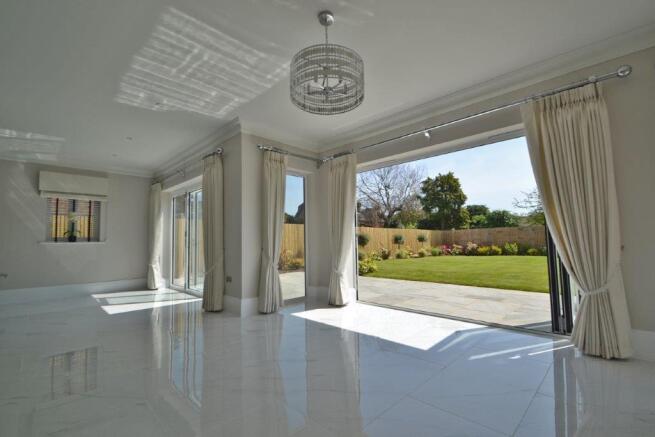 Bi-fold doors to gar
