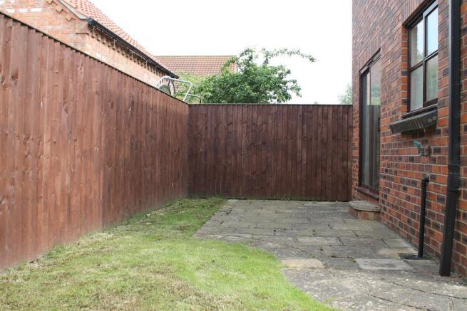 paved seating area