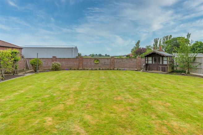 Rear Garden with summerhouse