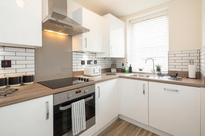 Internal view 2 bedroom semi detached home with parking kitchen