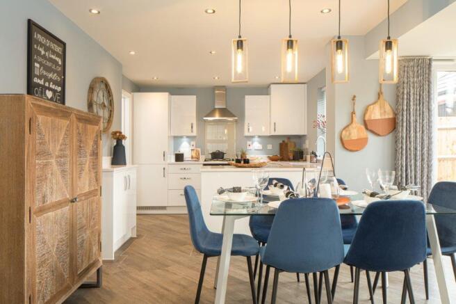 Blue themed Hertford Kitchen-diner