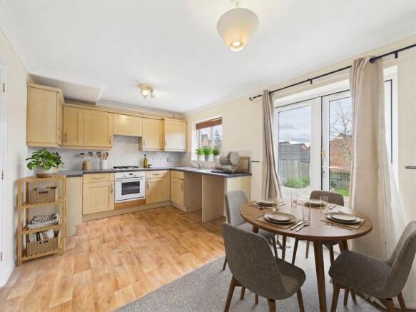 Dining Kitchen (Virtually Furnished)