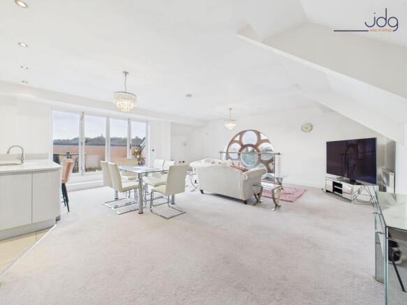 Open Plan Living - Lounge, Kitchen and Dining with Views