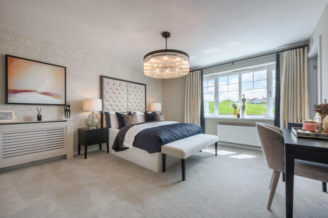 Indicative Bedroom, Contemporary Modern Decoration