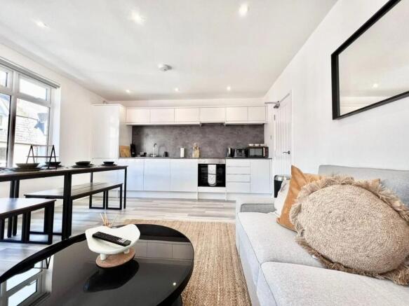 Open Plan Living Area & Kitchen