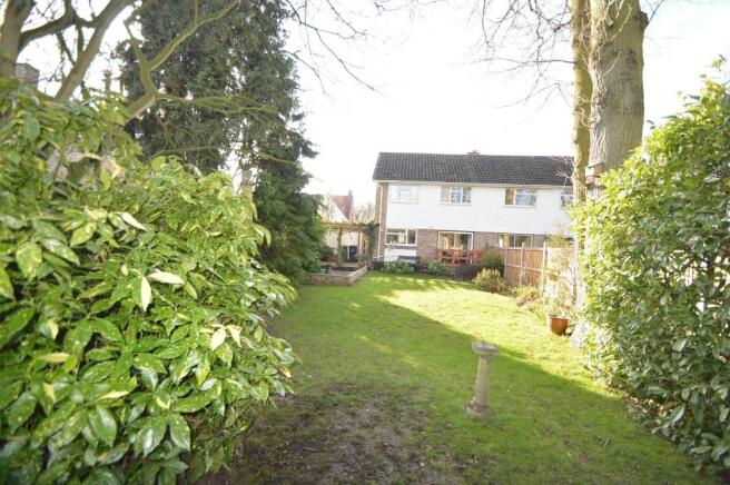 Rear of property