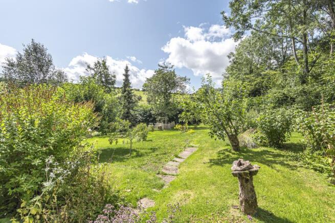 Fruit and veg garden adjacent to barn