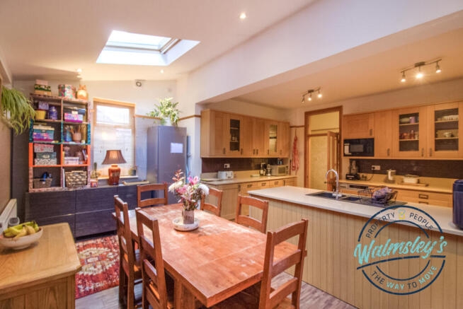 Extended kitchen dining room