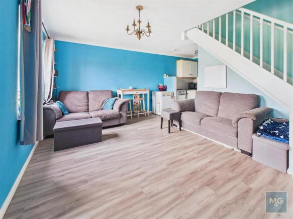 Open plan kitchen and living space