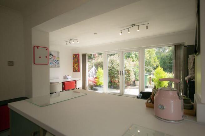 Open plan kitchen, living & dinin...