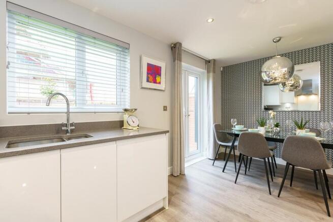 Open plan kitchen/diner, perfect for hosting