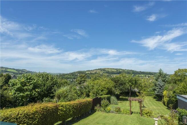 Rear garden & view