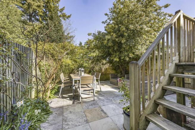 Rear patio area