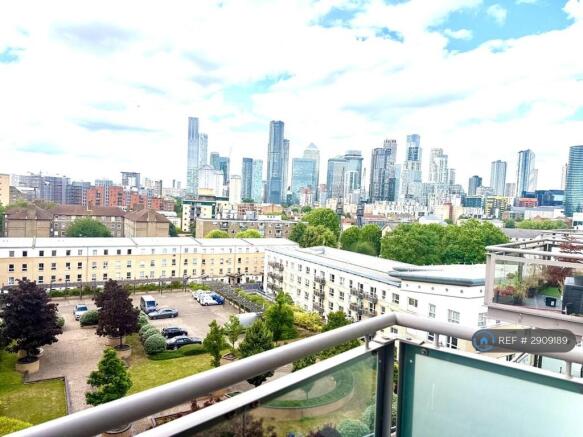 Canary Wharf Skyline From The Apartment Balcony