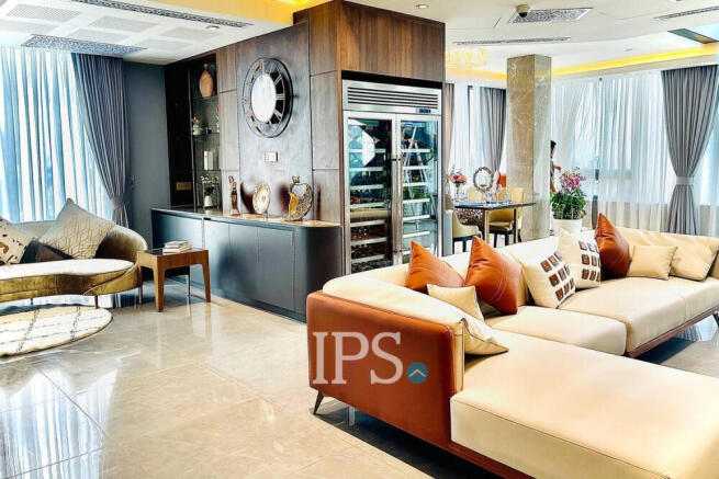 23th Floor Duplex 4 Bedroom Condo For Sale - The Penthouse Residence, Tonle Bassac, Phnom Penh