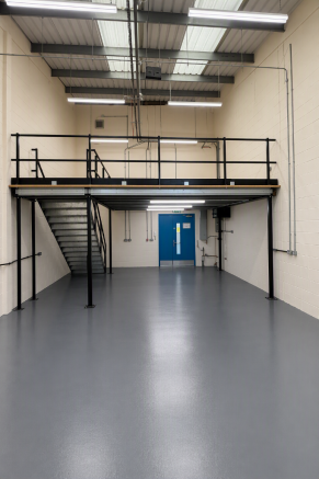 Unit with mezzanine