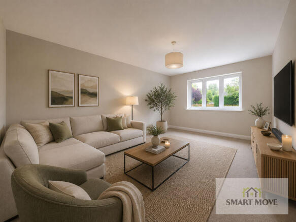 Virtually Staged Lounge