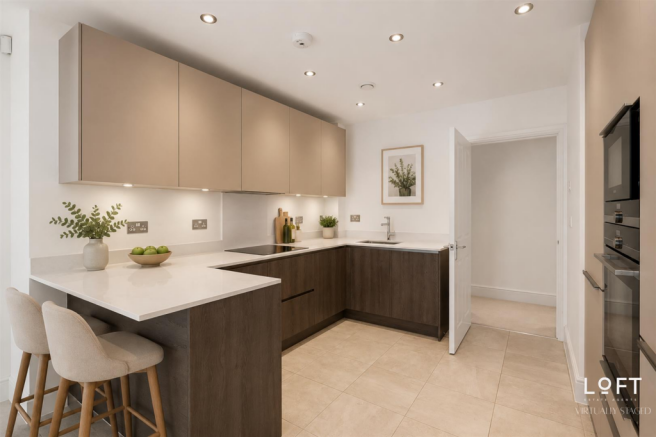 Virtually Open Plan Kitchen/Reception Room
