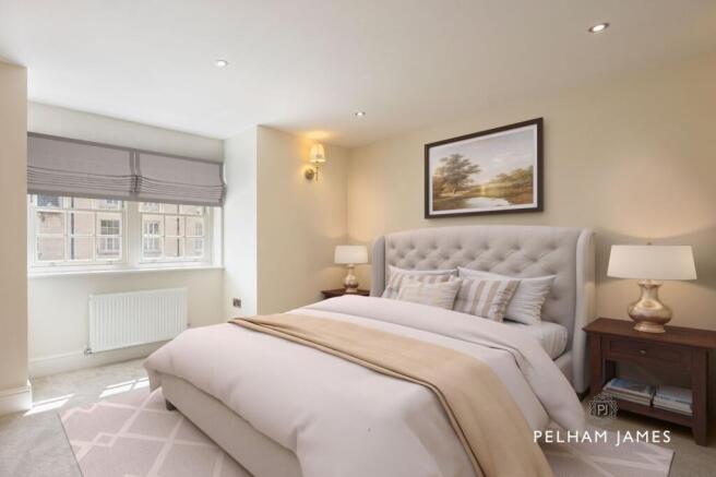 Bedroom 2, 26a St. Leonards Street, Stamford, Virtually Staged