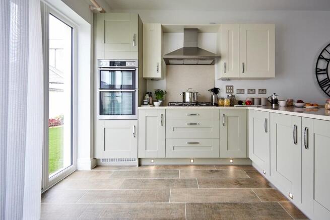 With French doors opening out to the garden