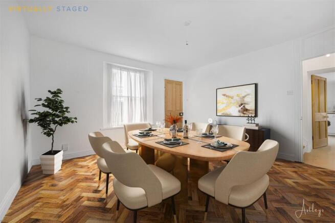 Virtually Furnished Dining Room