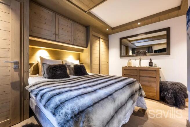 Bedroom superb apartment Courchevel Moriond