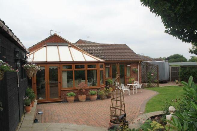 Rear of property