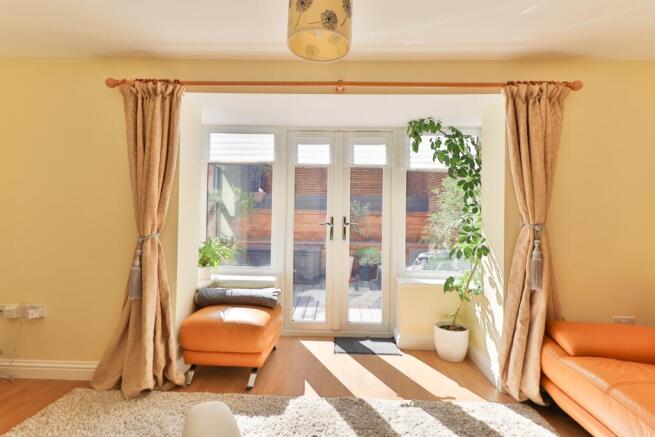 view to bay window