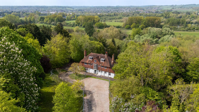 Aerial View of the House