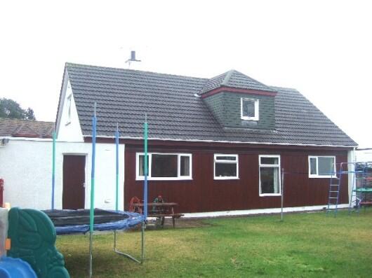 Rear of property