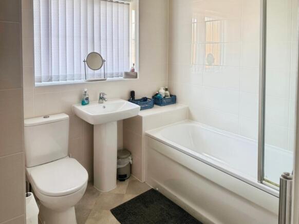Modern family bathroom
