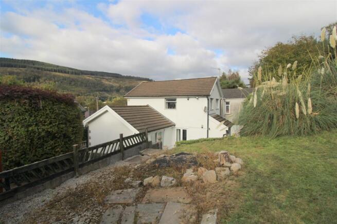 Side view of property