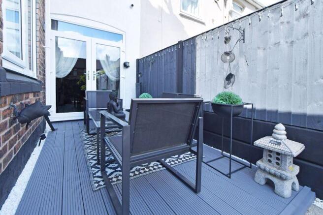 DECKED PATIO AREA