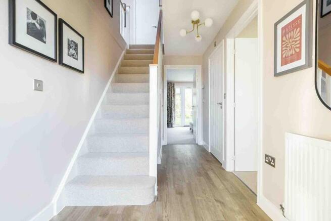 The Marford has a bright and spacious hallway with under stairs storage