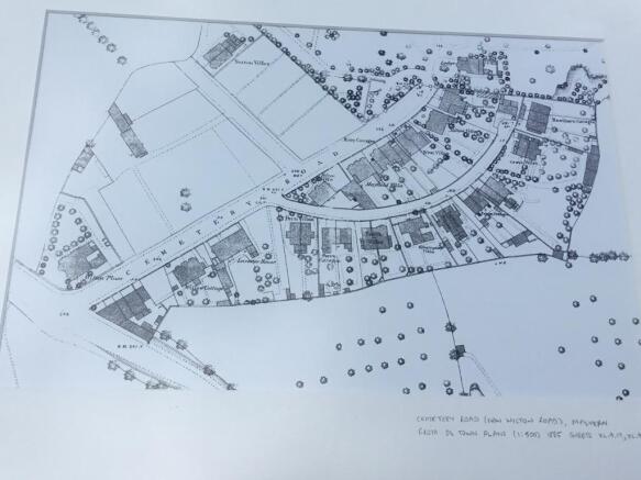 Map from 1885 showing Percy Cottage