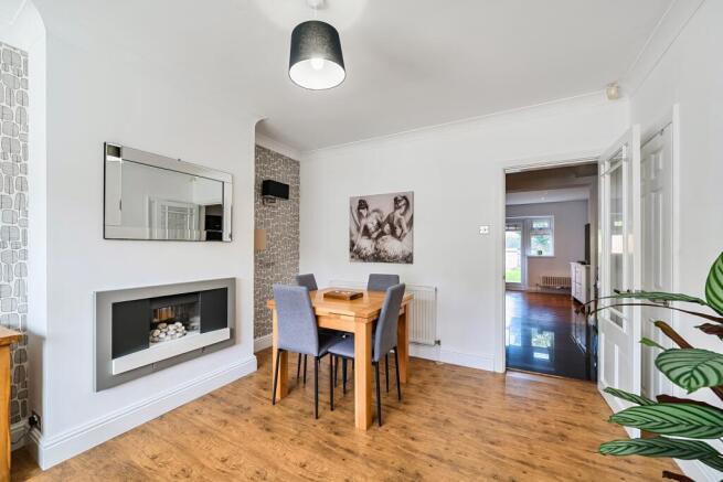 Cosy front room with feature fireplace
