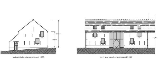Barn Conversion - Castlemorton - Proposed elevatio