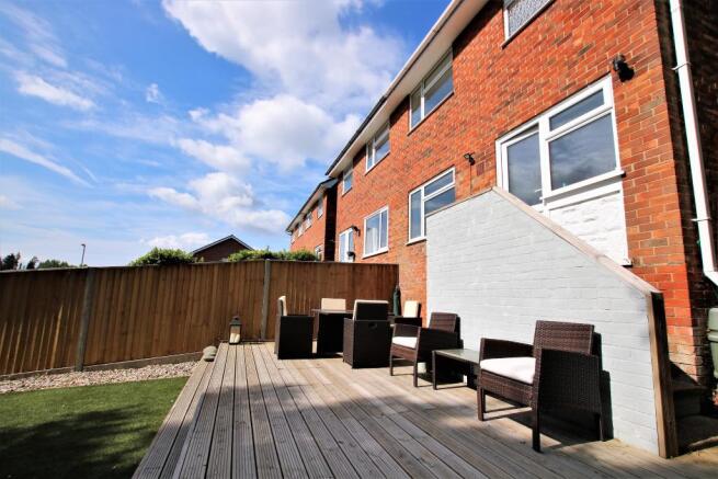 Rear garden decking