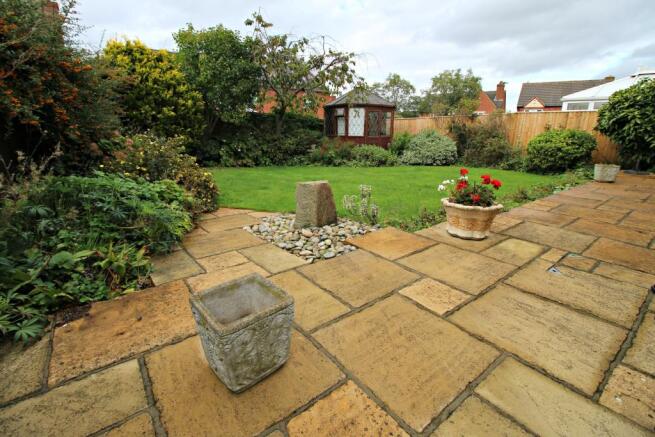 Rear patio.